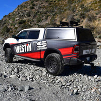 Westin EXP Truck Cap COMPLETE KIT A + BS (19-25 RAM 1500 5.7ft. Bed Excl. Classic) - Black