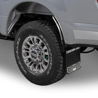 Putco 17-20 Ford SuperDuty - Set of 2 (Excl Dually Rear) Mud Skins - Polished SS w/ Hex Shield