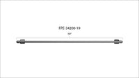 Fleece Performance 19in High Pressure Fuel Line (8mm x 3.5mm Line, M14x1.5 Nuts)