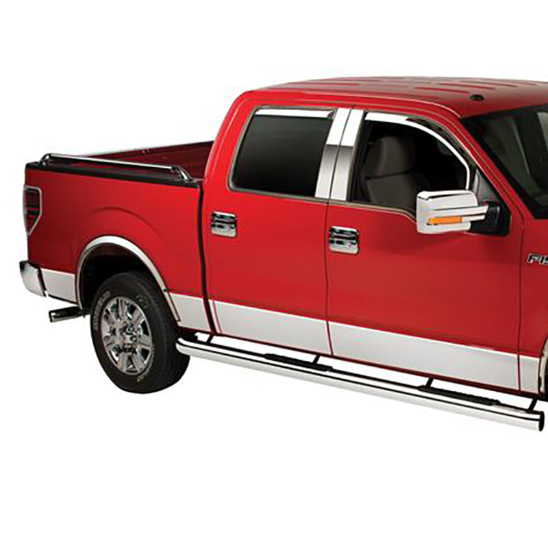 Putco 04-08 Ford F-150 Reg Cab 8ft Long Box - 7in Wide - 10pcs Stainless Steel Rocker Panels