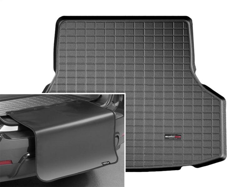 WeatherTech 2017+ Genesis G80 Sedan Cargo Liner w/ Bumper Protector - Black