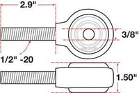 SPC Performance xAxis Rod End Ball Joint