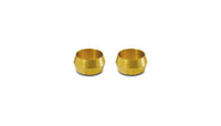 Vibrant 5/8in Brass Olive Hardline Tubing Inserts (2 Pack)