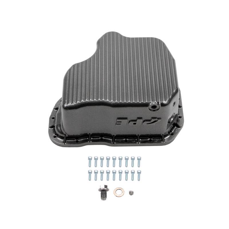 Wehrli 11-16 GM Duramax WCFab X PPE High Capacity Aluminum Oil Pan - Candy Red
