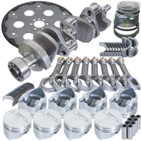 Eagle Chevy 350 1Pc 3.750in Crank 5.700in I-Beam Rods 4.030in Pistons 168 Tooth FP Balanced Assembly