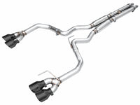 AWE 2024 Ford Mustang Dark Horse S650 RWD Track Edition Cat-Back Exhaust w/ Quad Diamond Black Tips