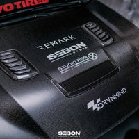 Seibon 2023 Toyota GR Corolla VS-Style Double-Sided Carbon Hood - Gloss Finish