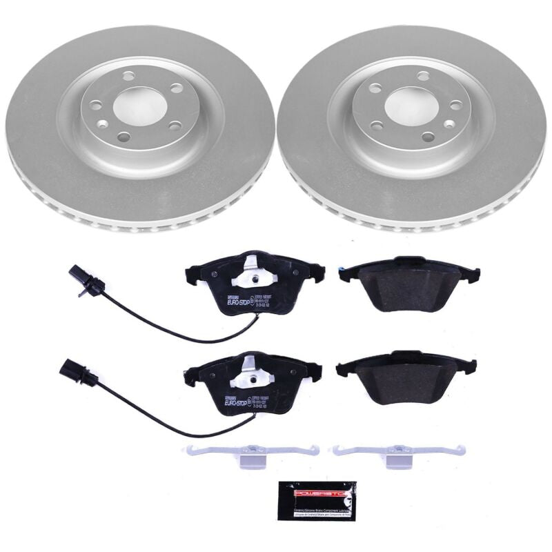 Power Stop 04-09 Audi S4 Front Euro-Stop Brake Kit