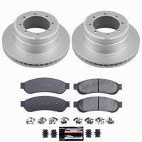 Power Stop 05-10 Ford F-350 Super Duty Rear Z23 Coated Brake Kit