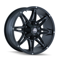 Mayhem 8090 Rampage 20x10 / 8x165.1 BP / -25mm Offset / 130.8mm Hub Matte Black Wheel