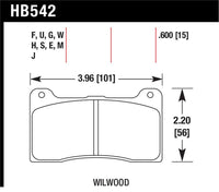 Hawk Wilwood 7816 Blue 9012 Race Brake Pads