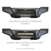 Go Rhino 24-26 Toyota Tacoma (4dr) (w/o TRD Skid Plate) Element Front Bumper w/ Power Bar - Tex. Blk