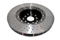 DBA 18-21 Subaru WRX STI Front 5000 Series 2-Piece Drilled Rotor w/Black Hat