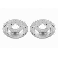 Power Stop 2017 Hyundai Azera Rear Evolution Drilled & Slotted Rotors - Pair