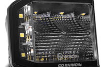 Go Rhino Xplor Blackout Series Cube LED Sideline Flood Light Kit (Surface Mount) 4x3 - Blk (Pair)