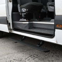 RealTruck 13-18 MB Sprinter 2500/3500 Van 3dr VoltStep Electric Running Board Kit - Bedliner Coat
