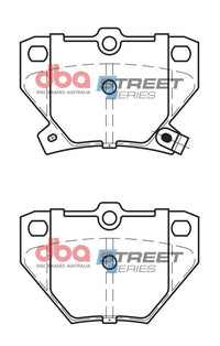 DBA 03-08 Pontiac Vibe (FWD) Rear Street Series Brake Pads