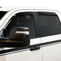 Westin 2009-2018 Dodge/Ram Crew Cab/Mega Cab In-Channel Wind Deflector 4pc - Smoke