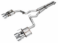 AWE 2024 Ford Mustang Dark Horse S650 RWD SwitchPath Cat-Back Exhaust w/ Quad Chrome Silver Tips