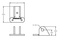 Ridetech Bracket to Mount C4 Corvette ShockWave Lower Control Arm