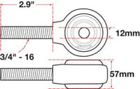 SPC Performance xAxis Rod End Ball Joint