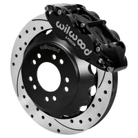 Wilwood Ford Mustang II Ford Narrow Superlite 6 Front Brake Kit w/ 12.88in Drill & Slot Rotor - Blk