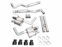 AWE 2024 Ford Mustang GT Fastback S650 RWD SwitchPath Cat-Back Exhaust w/ Quad Diamond Black Tips