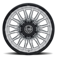 ICON Alloys Cajon 20x9 / 8x170 / 6mm / 5.25in BS Silver Machined Wheel w/ GB Lip