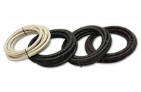 Vibrant -8 AN Two-Tone Black/Red Nylon Braided Flex Hose (2 foot roll)