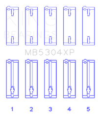 King Engine Bearings Mazda B6/B6-T/ZM/B3/B5 (Size +0.5) Main Bearing Set