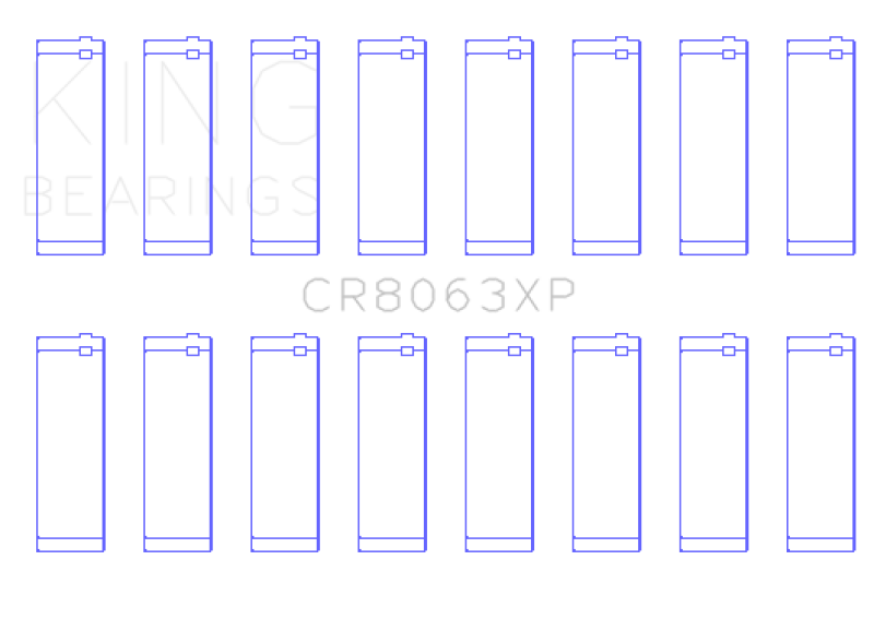 King Engine Bearings BMW S62 (Size 0.25) Connecting Rod Bearing Set