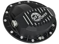 aFe Power Pro Series Rear Differential Cover Black w/Machined Fins 16-17 Nissan Titan XD(AAM 9.5-14)