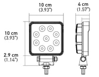 Hella ValueFit Work Light 4SQ 1.0 LED MV LR LT