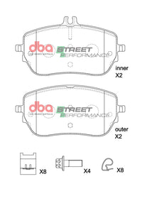 DBA 2020+ Mercedes-Benz CLA200 SP Performance Front Brake Pads