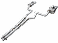 AWE 2024 Ford Mustang GT Fastback S650 RWD SwitchPath Cat-Back Exhaust w/ Quad Chrome Silver Tips