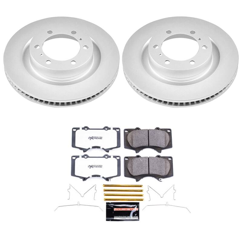 Power Stop 10-23 Lexus GX460 Front Z36 Coated Truck & Tow Brake Kit