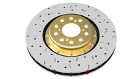 DBA 05-12 Corvette C6 w/Z06 pkg Front Drilled & Slotted 5000 Series 2 Piece Rotor Assembled w/ Gold