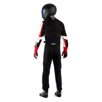 SPARCO Kerb Advanced Black/Red Kart Racing Suit Size M