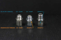 GReddy O/C ADAPTER TYPE-E ENG: 3/4-16UNF FILT: 3/4-16UNF 12AN