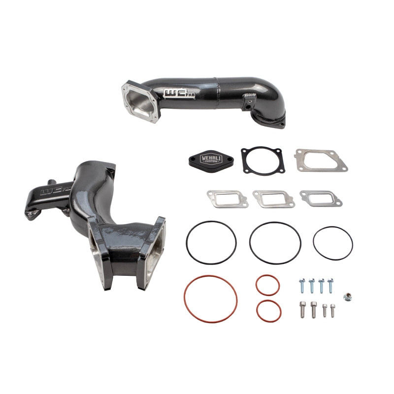 Wehrli 11-16 Chevrolet 6.6L LML Duramax High Flow Y-Bridge Kit - Bengal Silver