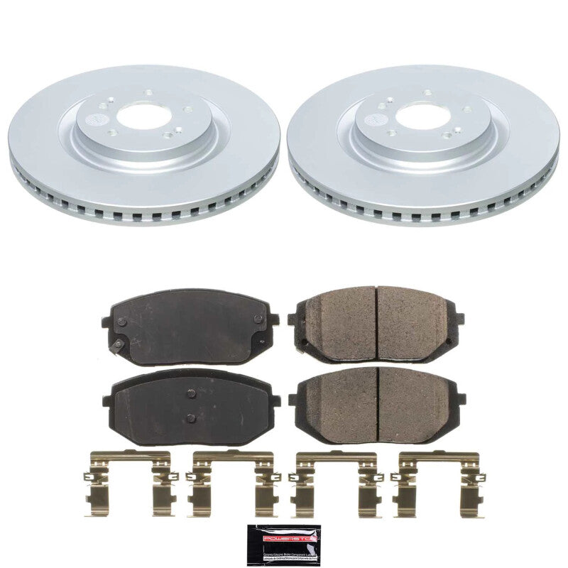 Power Stop 21-23 Hyundai Sonata Front Z17 Coated Brake Kit