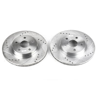 Power Stop 96-00 Toyota RAV4 Front Evolution Drilled & Slotted Rotors - Pair