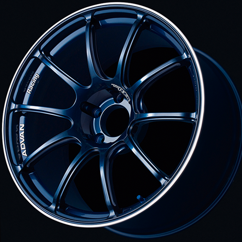 Advan RZII 16x6.5 / +38 Offset / 4x100 / 63mm Bore / Racing Indigo Blue and Ring