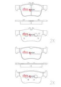 DBA 16-21 Honde Civic (Excl Si/Type-R) RP Performance Rear Brake Pads