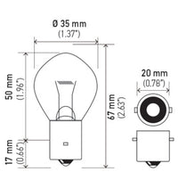 Hella Bulb 635 12V 35W Ba20S B11 F2 (MOQ 10)