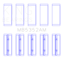 King Engine Bearings Renault K9K/K4M (Size +0.25mm) Main Bearing Set