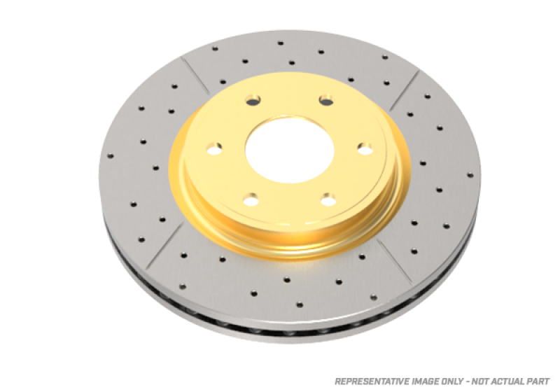 DBA 01-06 Lexus LS430 Front Drilled & Slotted Street Series Rotor