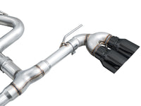AWE Tuning MK8 Volkswagen Golf R 3in Track Edition Quad Exhaust - Diamond Black Tips
