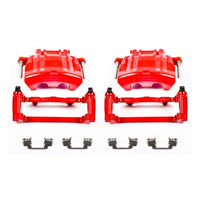 Power Stop 2012 Chrysler 300 Front Red Calipers w/Brackets - Pair
