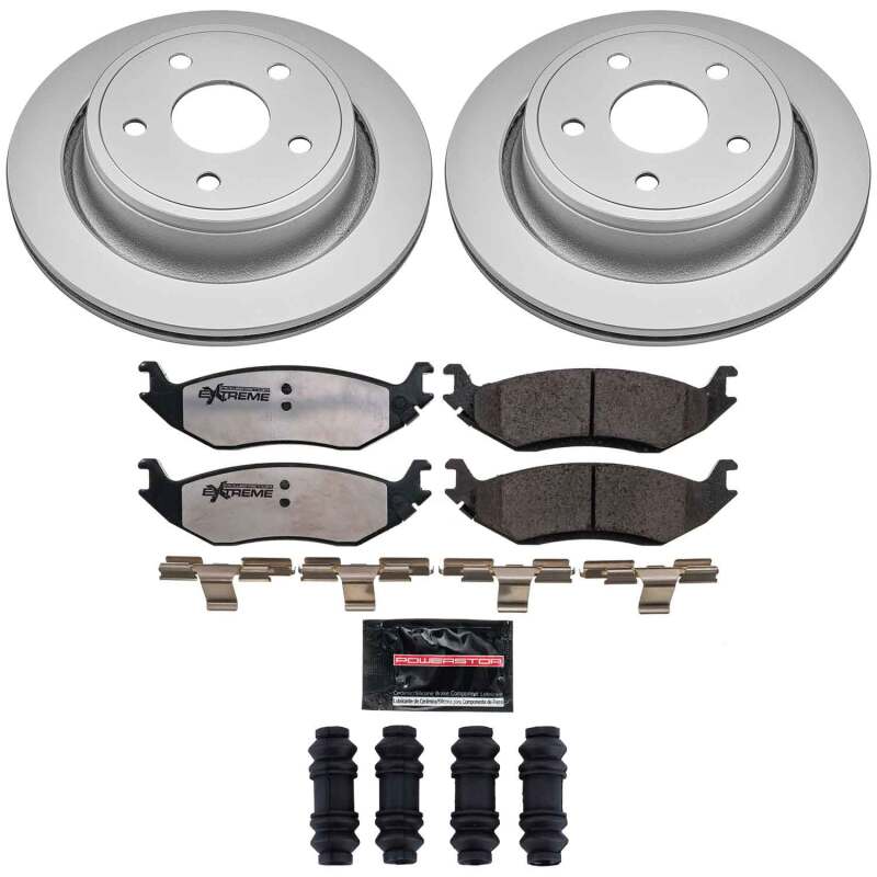 Power Stop 07-09 Chrysler Aspen Rear Z36 Coated Truck & Tow Brake Kit